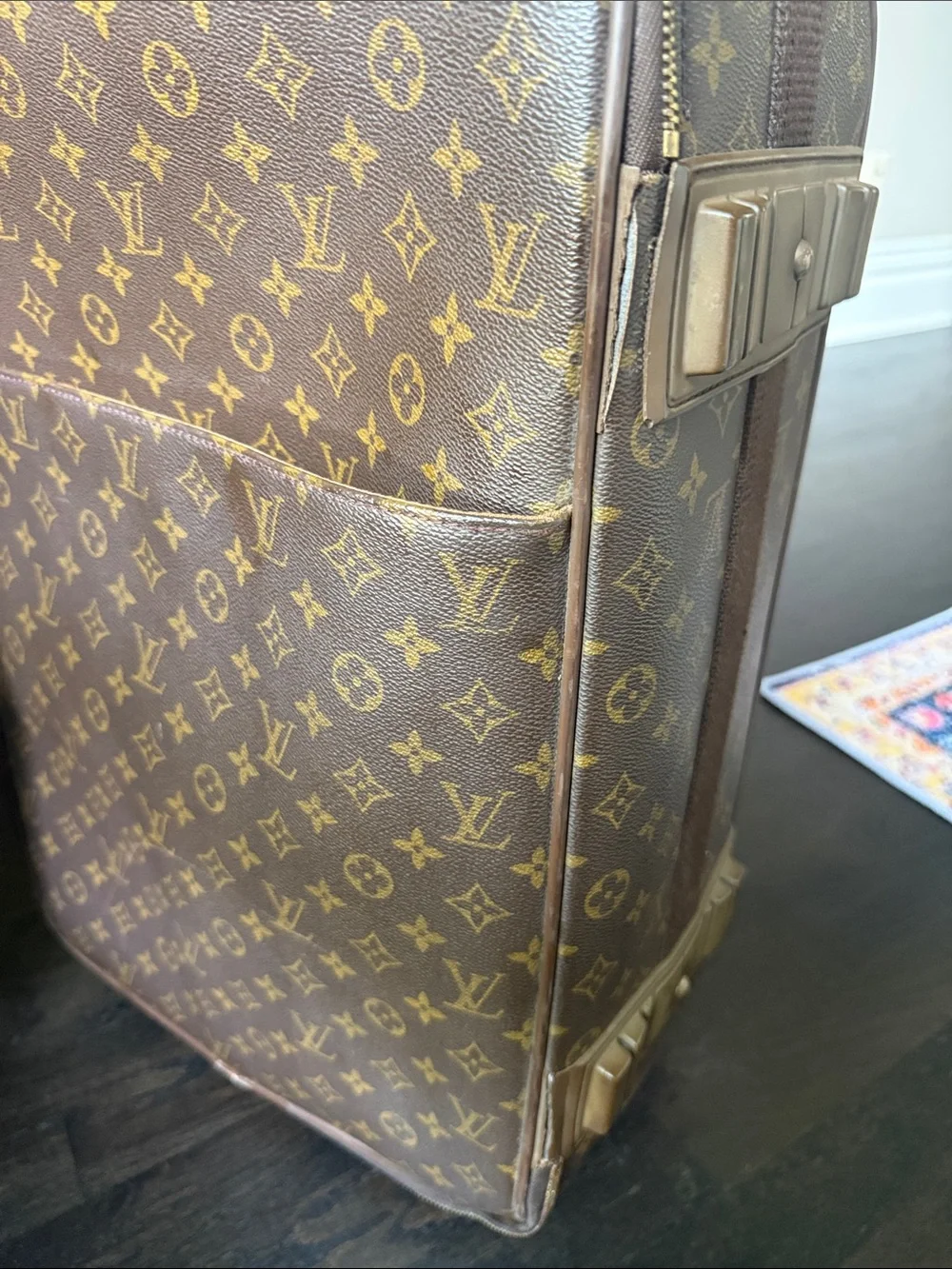 Louis Vuitton Monogram Rolling Travel Bag in Brown